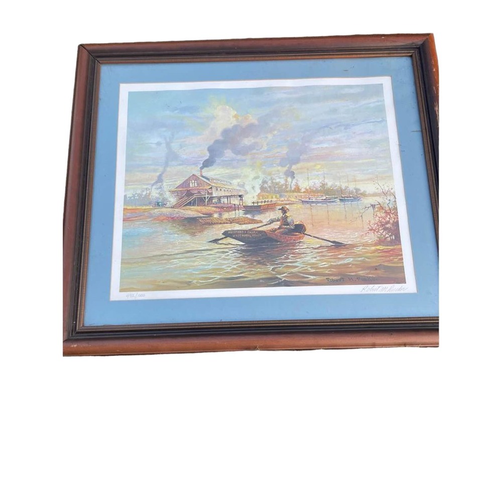 ROBERT M.RUCKER WEST PEARL RIVER LIMITED EDITION HAND SIGNED OFFSET LITHOGRAPH